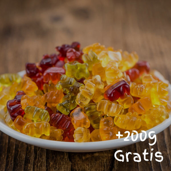 Gumené medvedíky (bez želatíny, vegan) - 500g (+ 100g grátis)